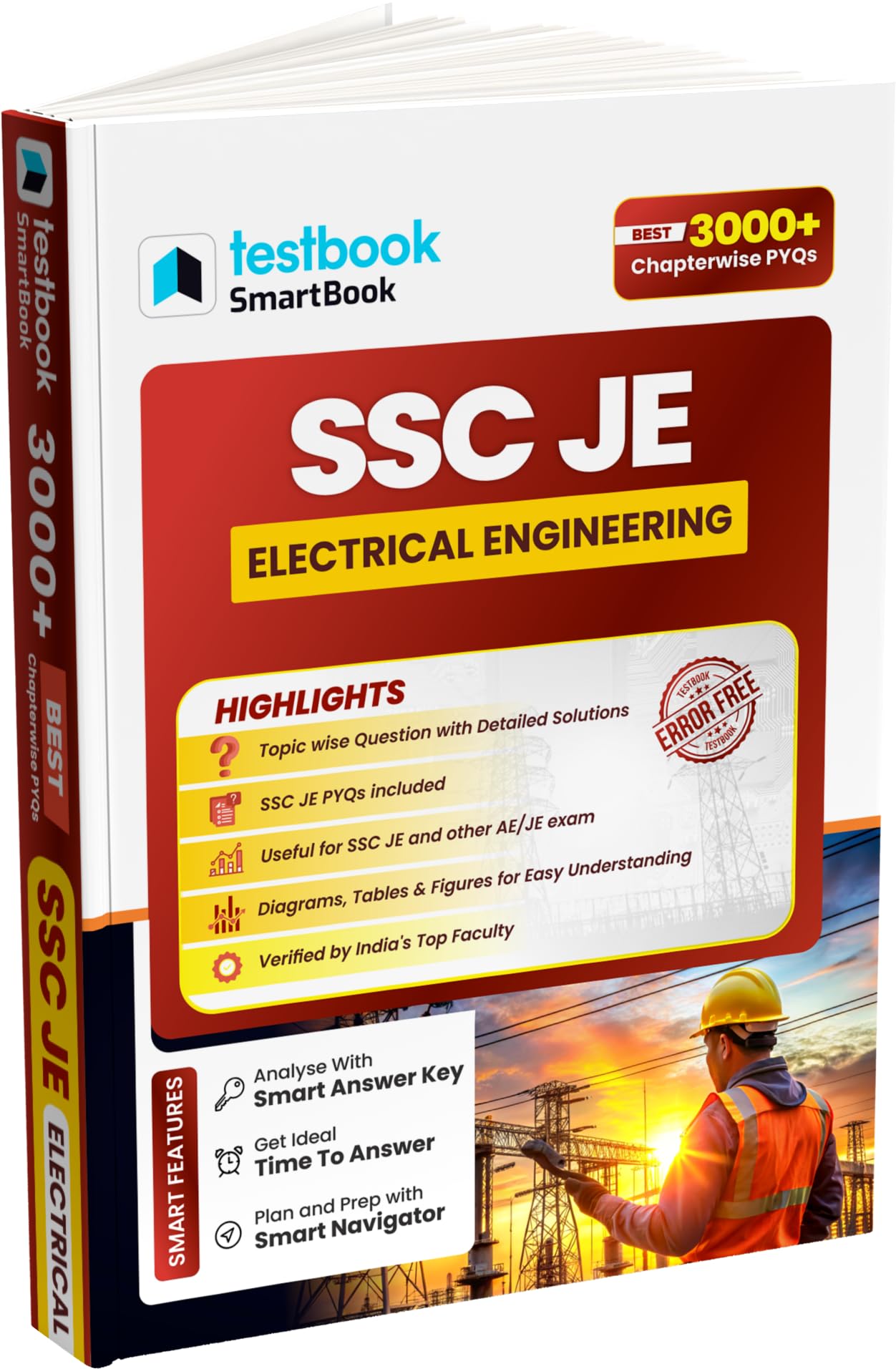 Testbook SSC JE Electrical Engineering SmartBook with 3000+ Chapterwise PYQs | Circuits, Machines & Power Systems | Idea