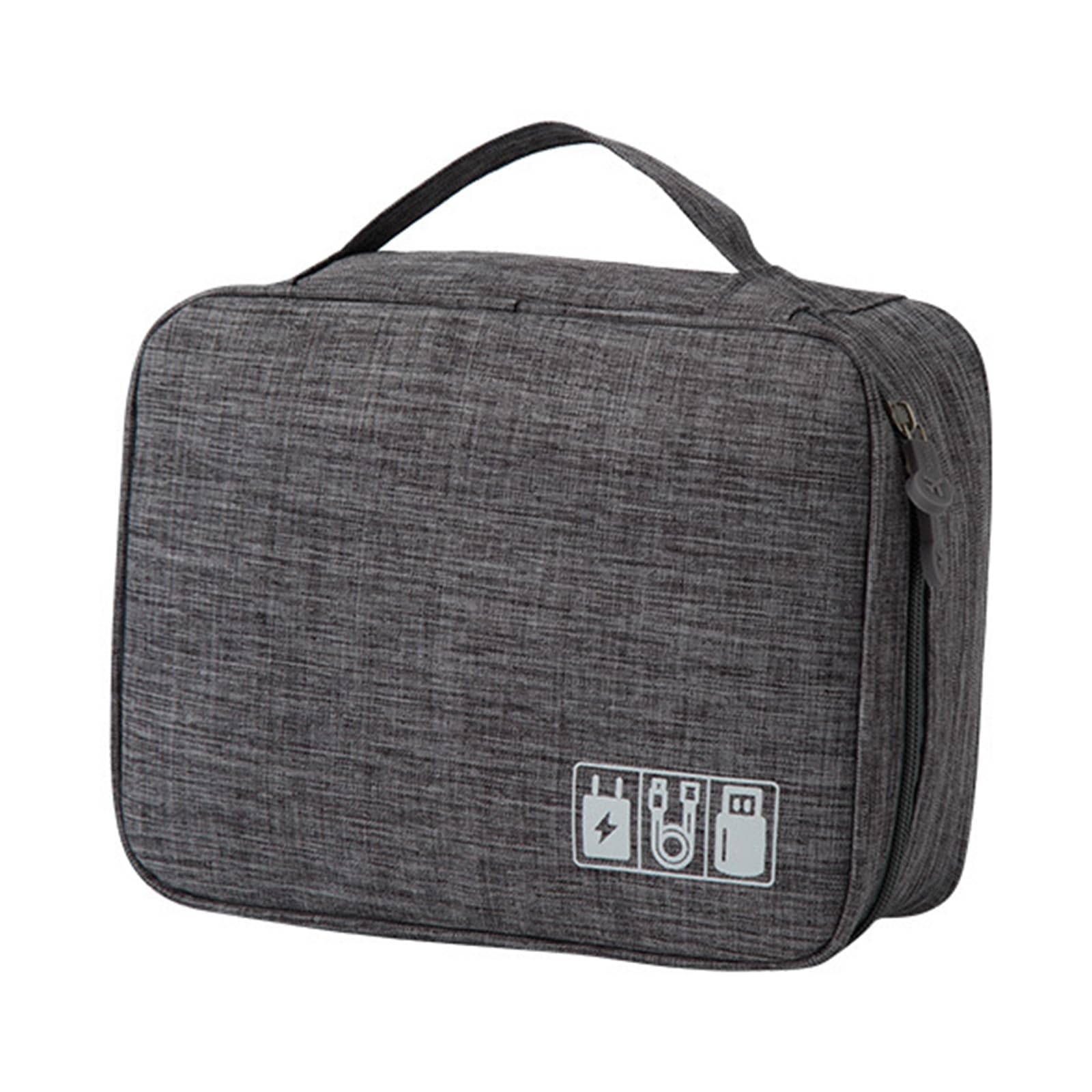 Premium Nylon Cable Storage Bag Organizers Multiple Compartments for Charging Earphones Gadgets Secure Zippered Nylon Cord Storage Pouches