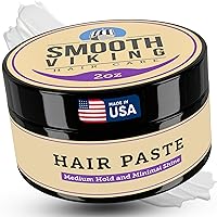 Vista 9 de Smooth Viking Arcilla de peinado para hombre, crema moldeadora con acabado mate, producto para peinados texturizados, gruesos y modernos, sin