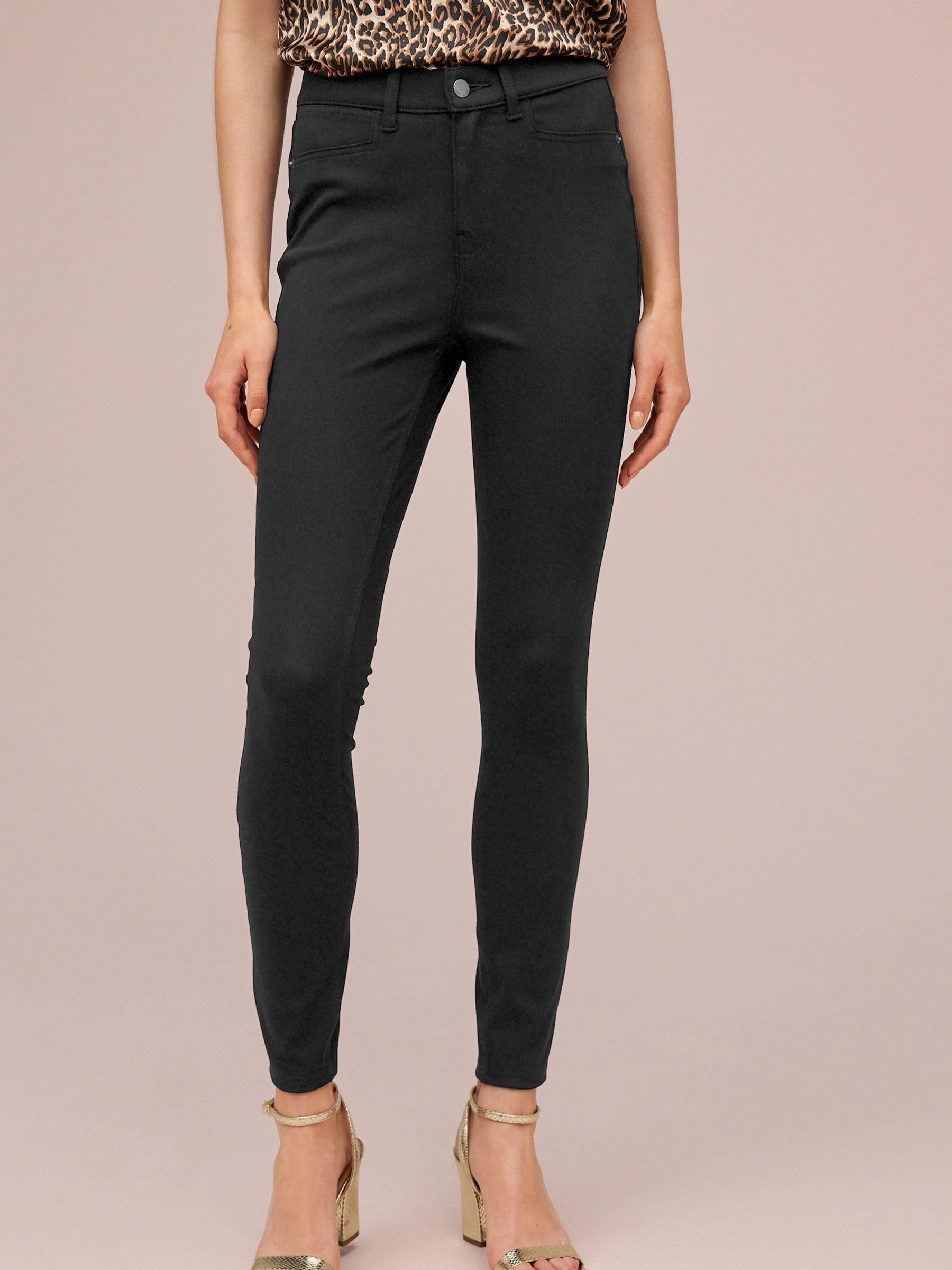 NEXT Damen Standard Denim-Leggings aus Jersey mit Reißverschluss