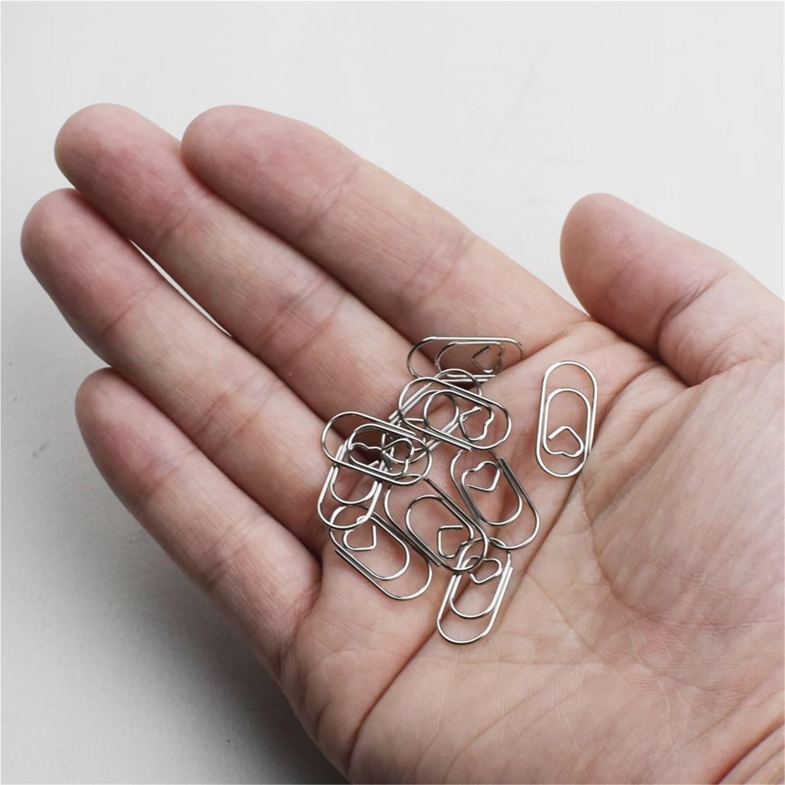 Lot de 400 mini trombones en métal pour bureau et fournitures scolaires pour bureau, école, maison (argenté)