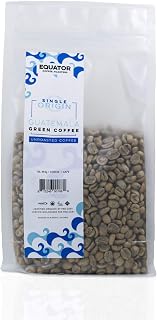 Unroasted Green Coffee Beans, GUATEMALAN Single Origin, Organic Raw Washed Coffee Beans for Home Roasting, Fairtrade, Directly Sourced Farmer Co-op, 1 Lb / 100% Café Vert, Produit de Guatemala, Poids Net 1 lb