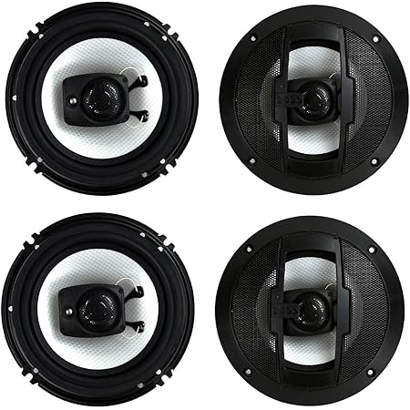 Boss Audio R63 Riot 6.5" 600W 3 Way Car Audio Coaxial Speakers Stereo 4 Ohm