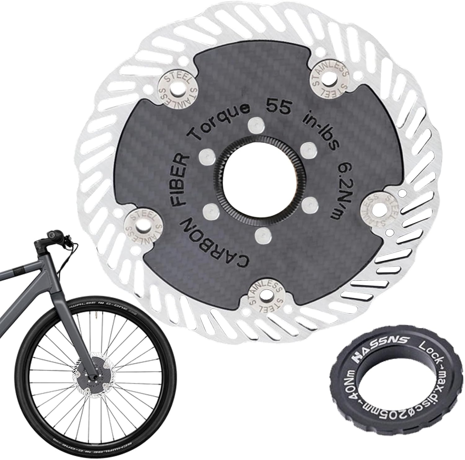 Bike Brake Rotors | Lightweight Carbon Fiber | Bike Disc Brake Rotor | for Men Women Hobbyists Cyclists Athletes Family Friends Travelling Outdoor
