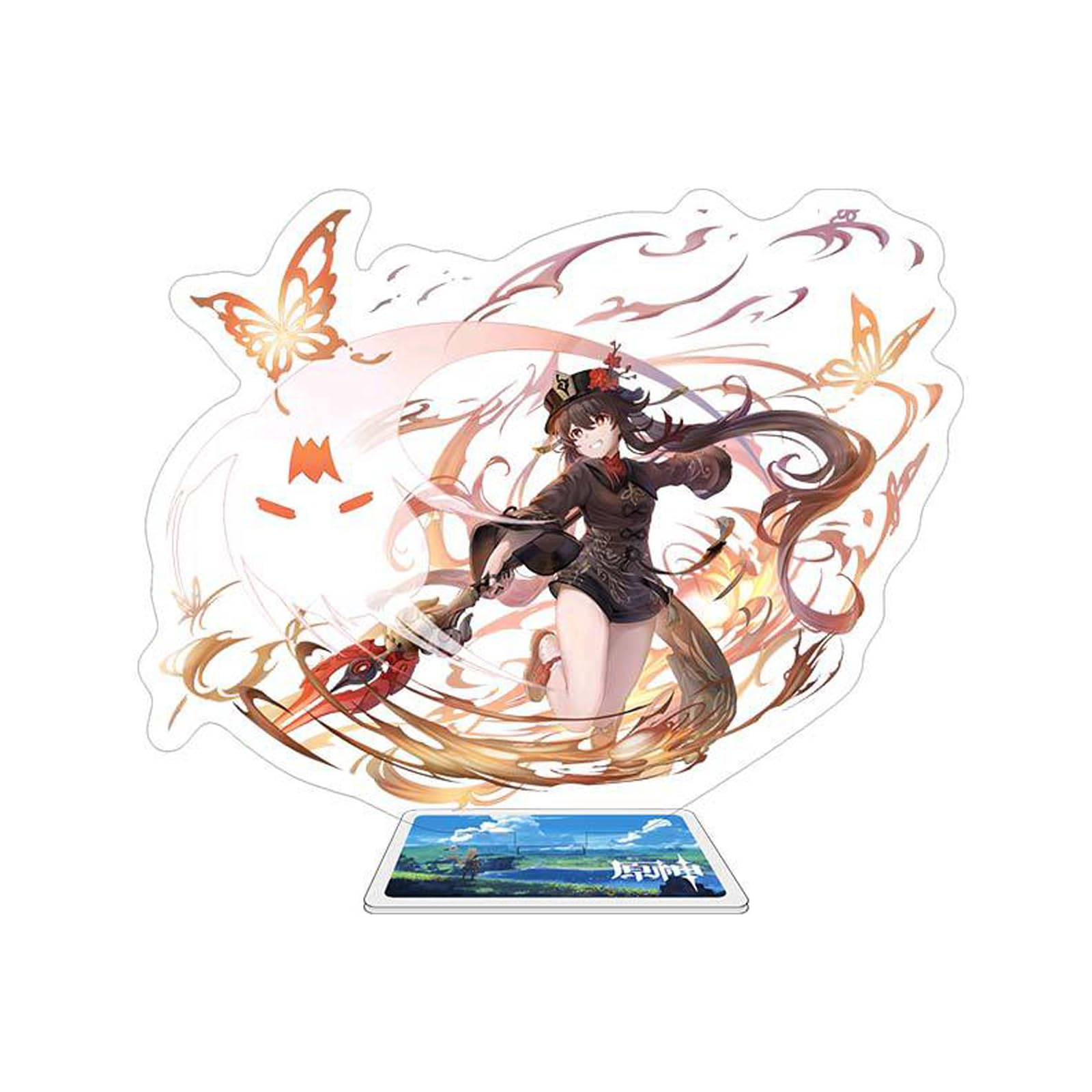 HUYMHTER Genshin impact Hu Tao Characters Acrylic Stand Figure for Game Fans' Collection