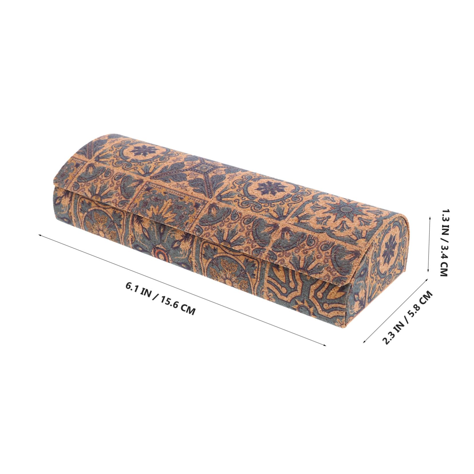 POPETPOP Custodia Rigida per Occhiali Vintage 4 Pezzi 6, 1x2, 2 | Chiusura Magnetica, Pu Interno Floccato, Stile Boho Retrò per Uomo e Donna