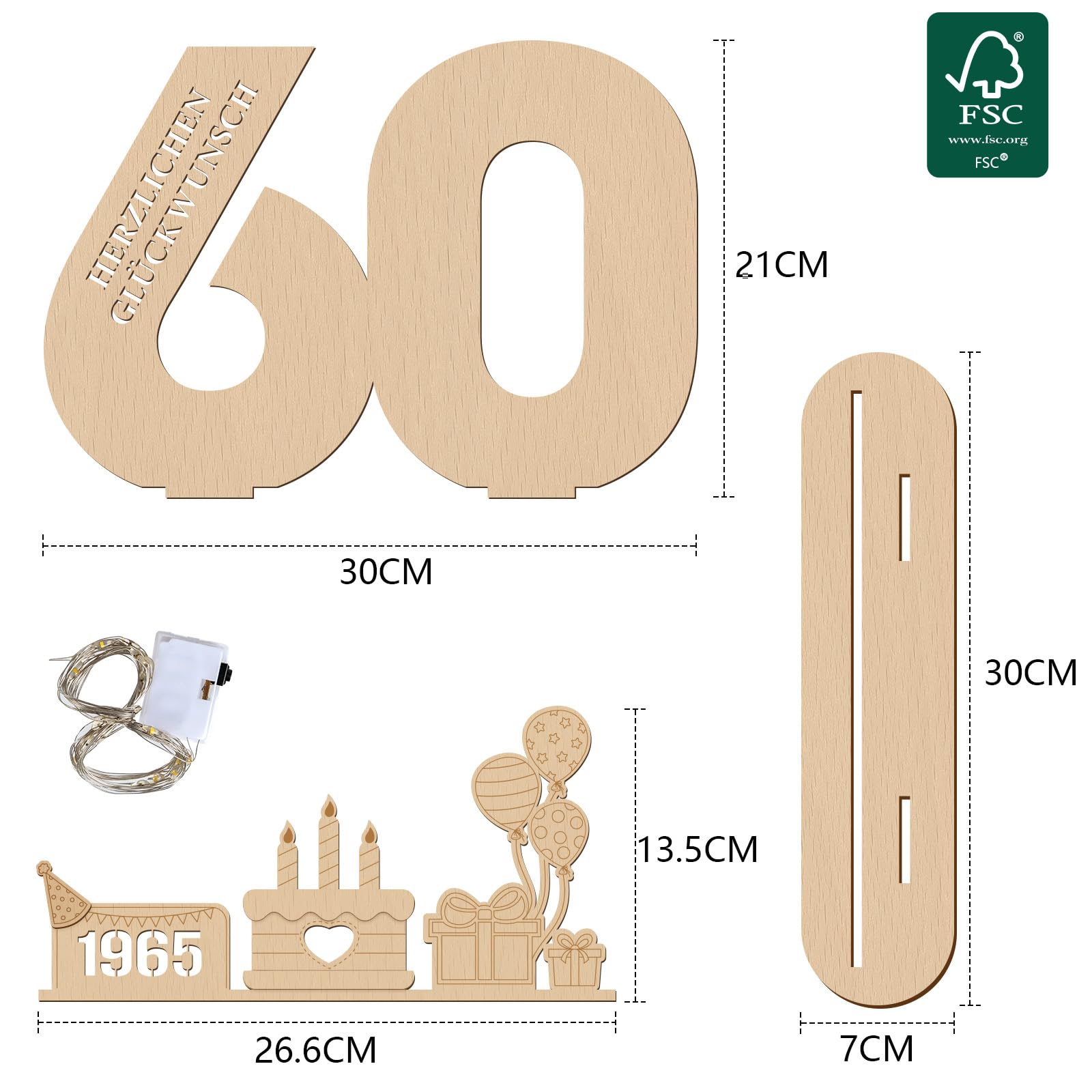 I LOVE MOM Regalo in legno per compleanno, matrimonio