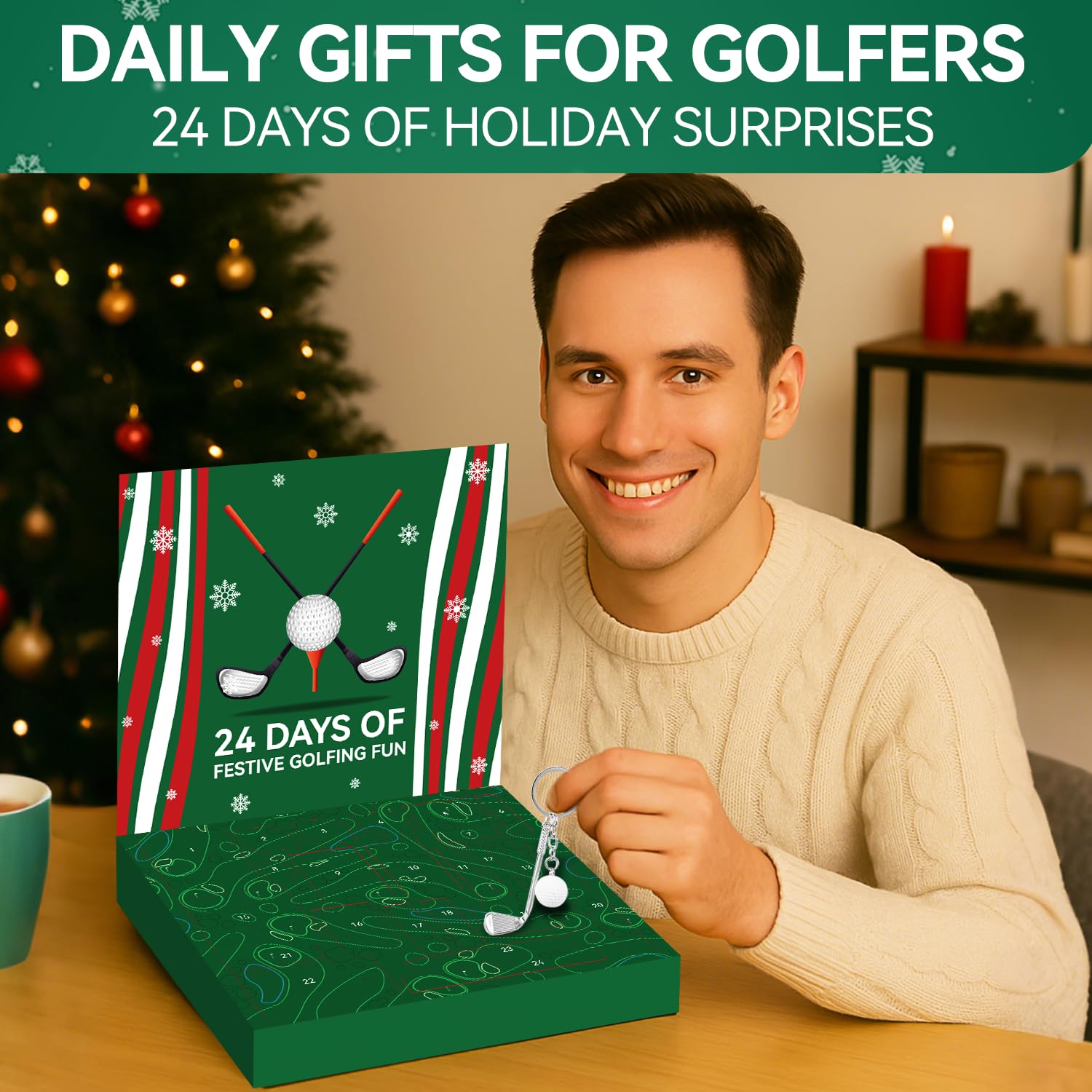 Golf Advent Calendar 2025 Adult Men - 24 Days Golf Accessories & Tools, Colorful - Image 3