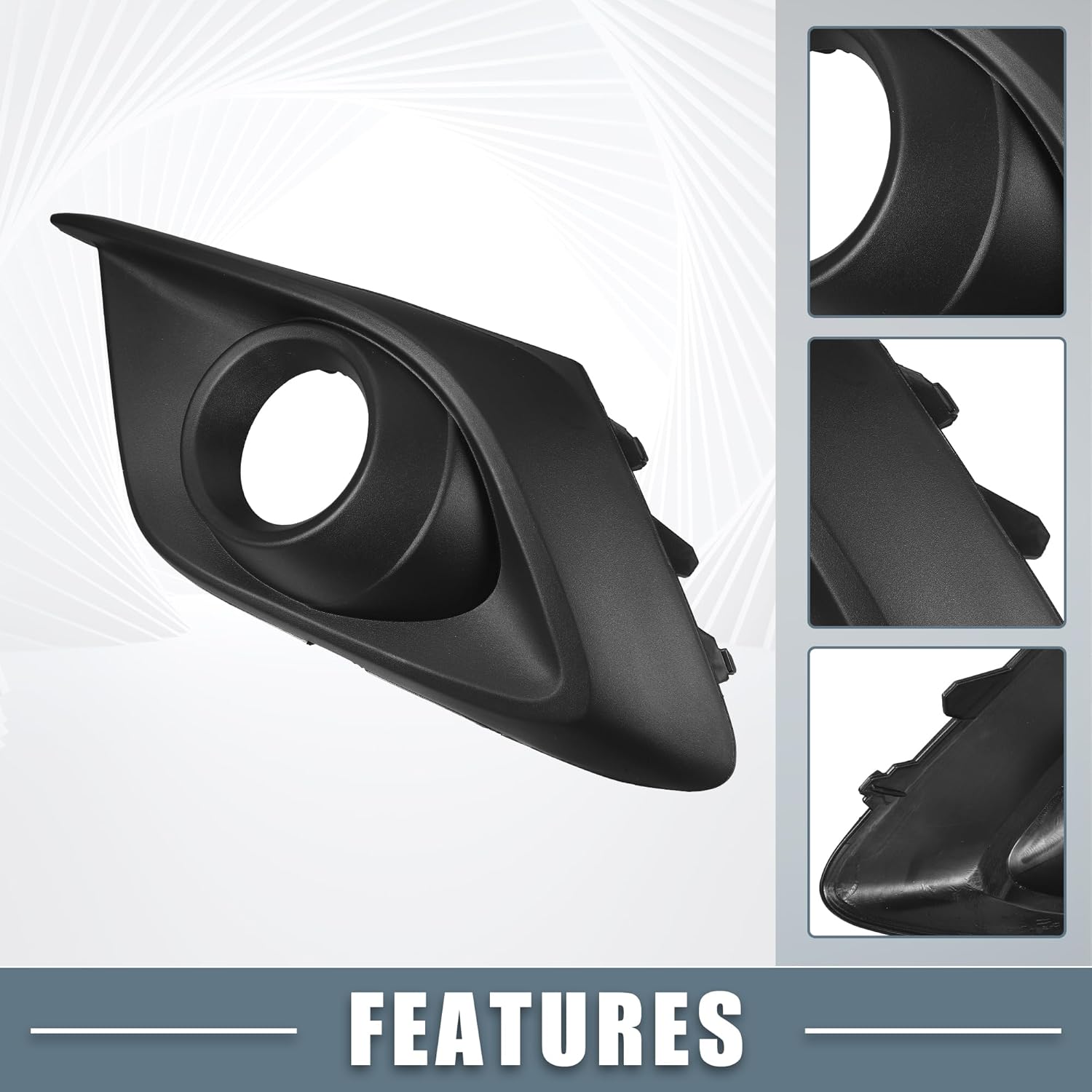 Front Left Right Fog Light Grille Cover Trim No.BHR150C21A/BJS850C11 for Mazda 3 2014 2015 2016 1 Pair