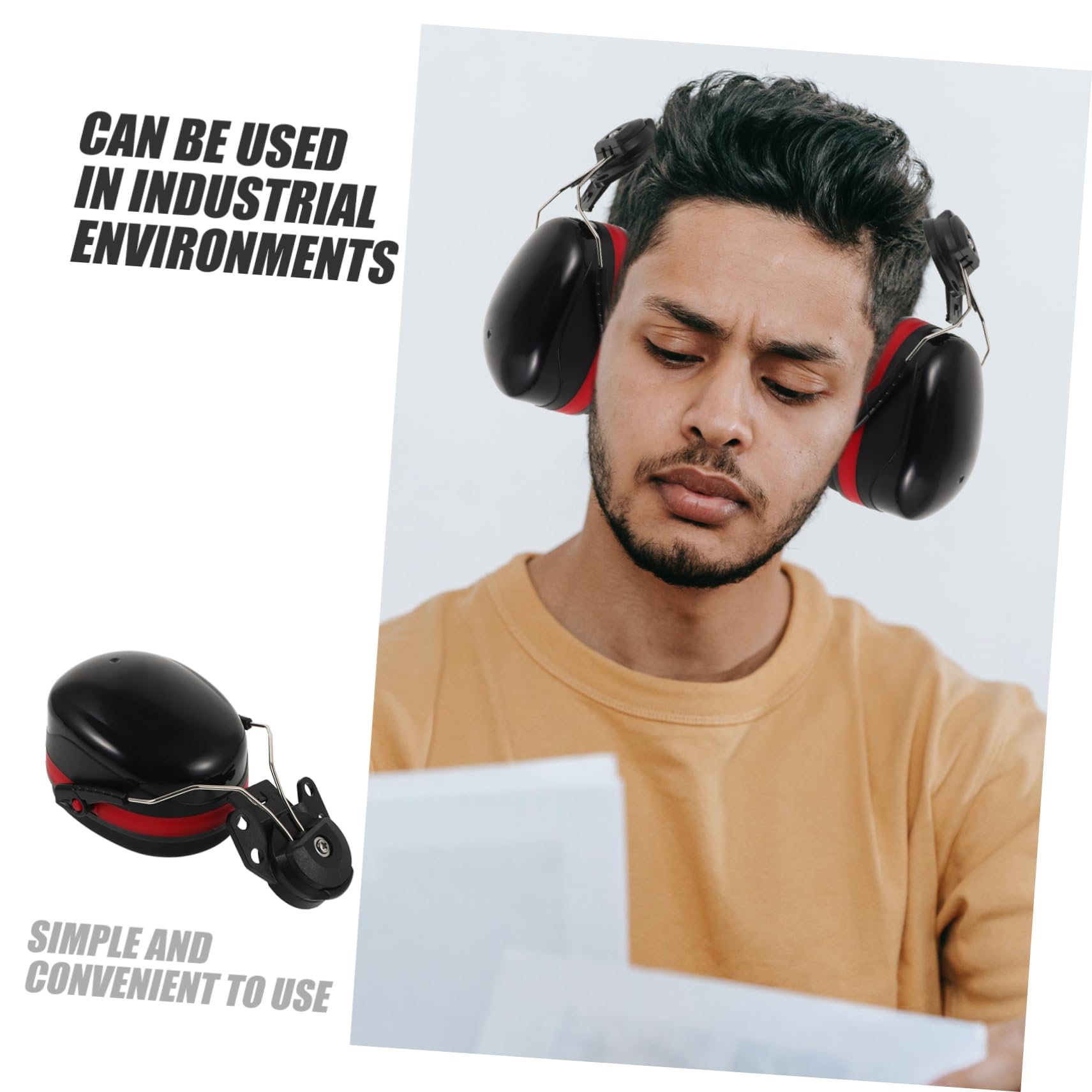 POPETPOP 4paia Cuffie Earmuff Antirumore Per Protezione Design Comfort Ottimale Per Officina Riduzione Confezione