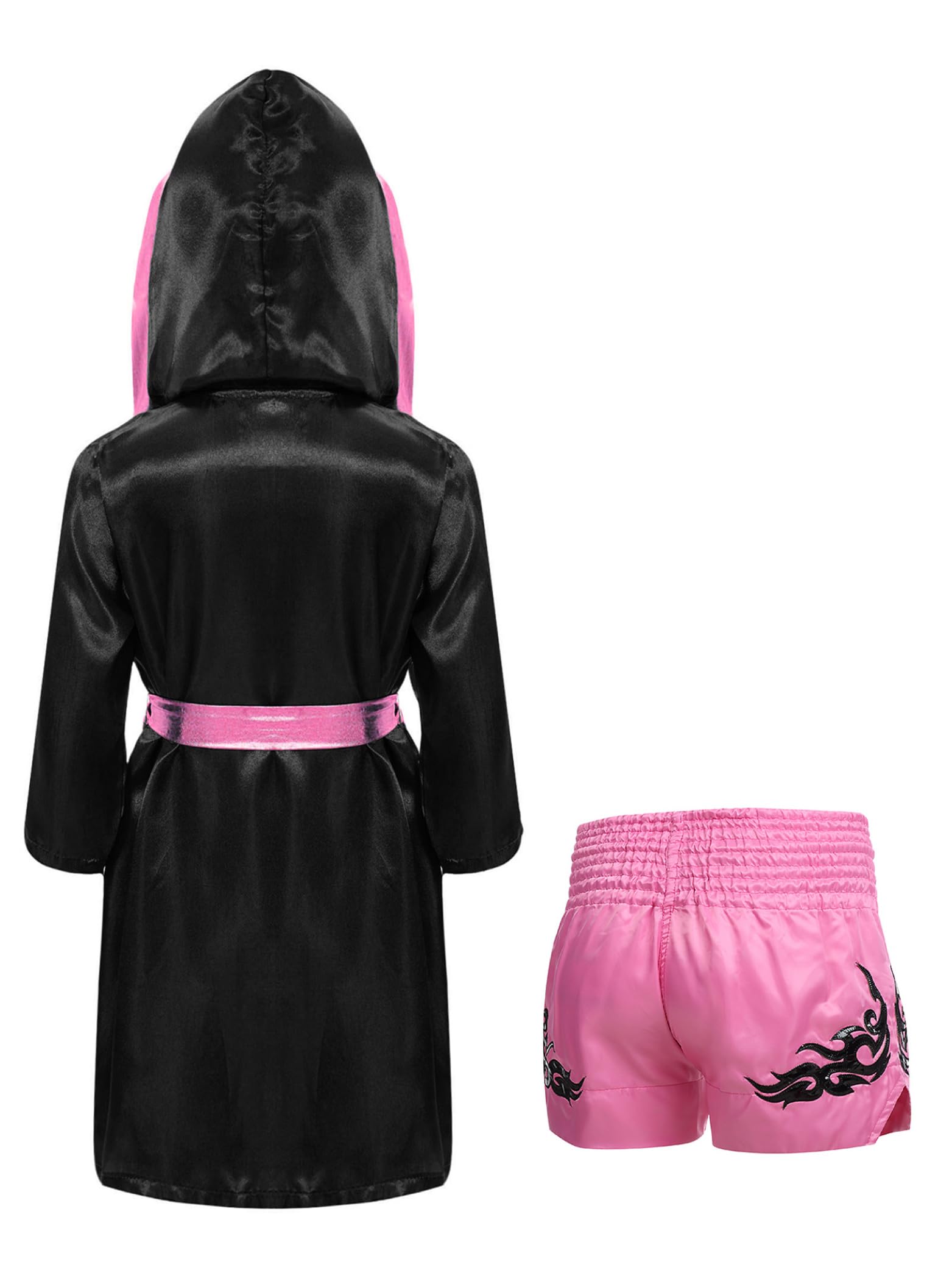 Albornoz de boxeo para niño (conjunto MMA), diseño de MMA con pantalones cortos Muay Thai Kick Boxing Combat