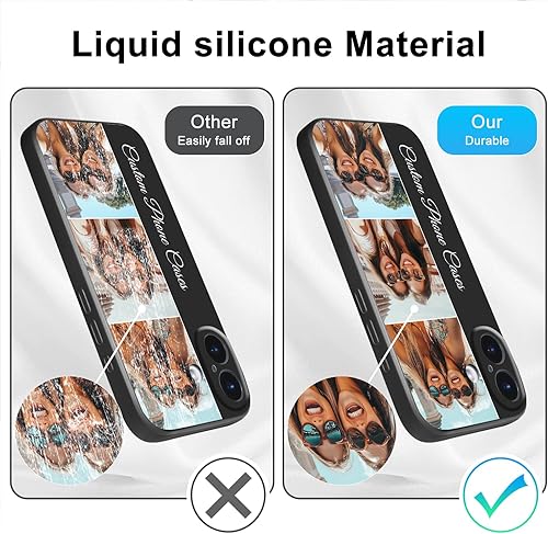 Miniatura 4 de Funda de teléfono con imágenes personalizadas para iPhone 16, 15, 14, 13, 12, 11 Pro Max Plus XR X 8 7 6, funda de fotos personalizada de silicona