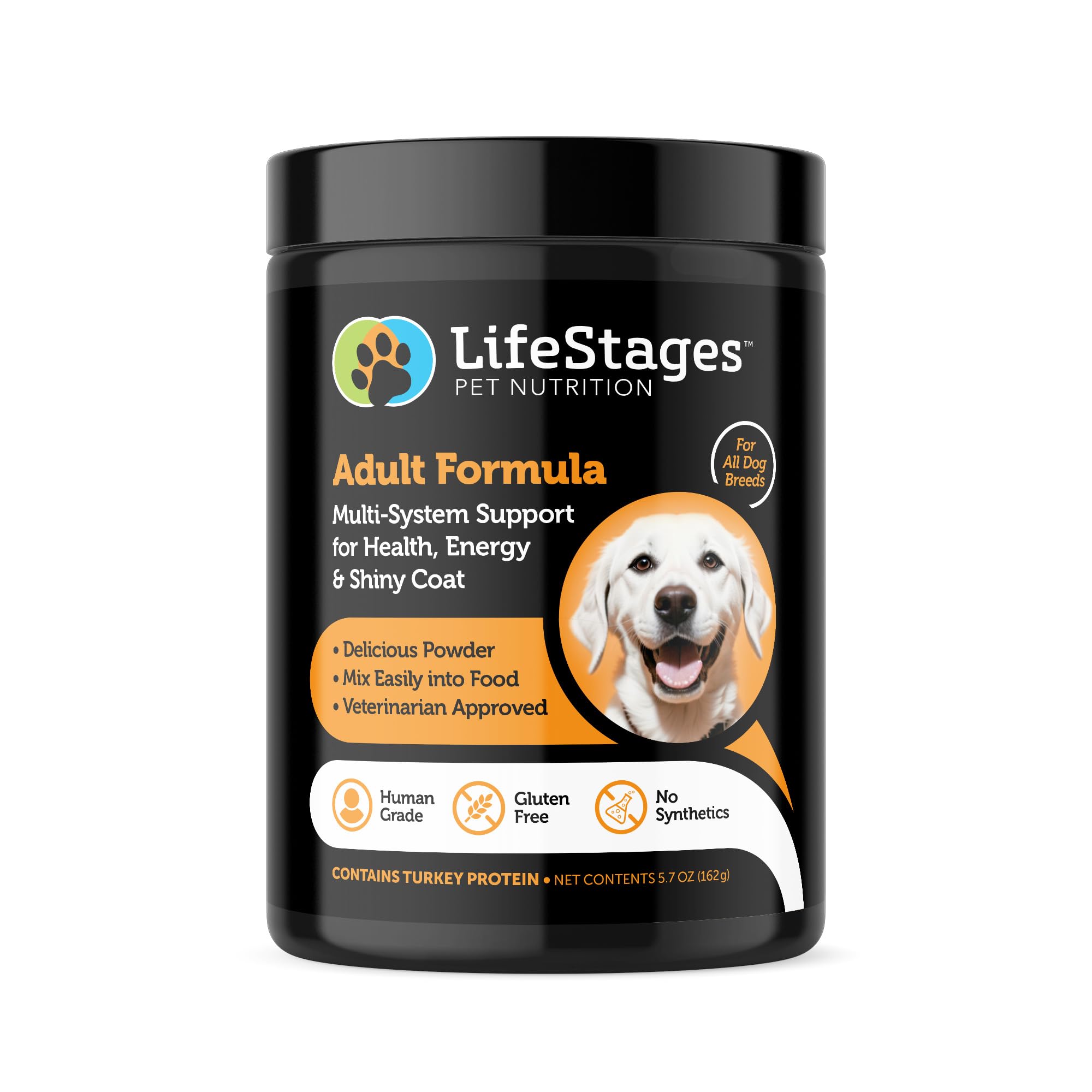LifeStages Pet Nutrition Stage 2: Multivitamin Adult Formula for Dogs | All-in-One Support of Weight Management, Digestive Health, Hip & Joint Pain, Stress & Anxiety & more, All Natural - Vet Approved
