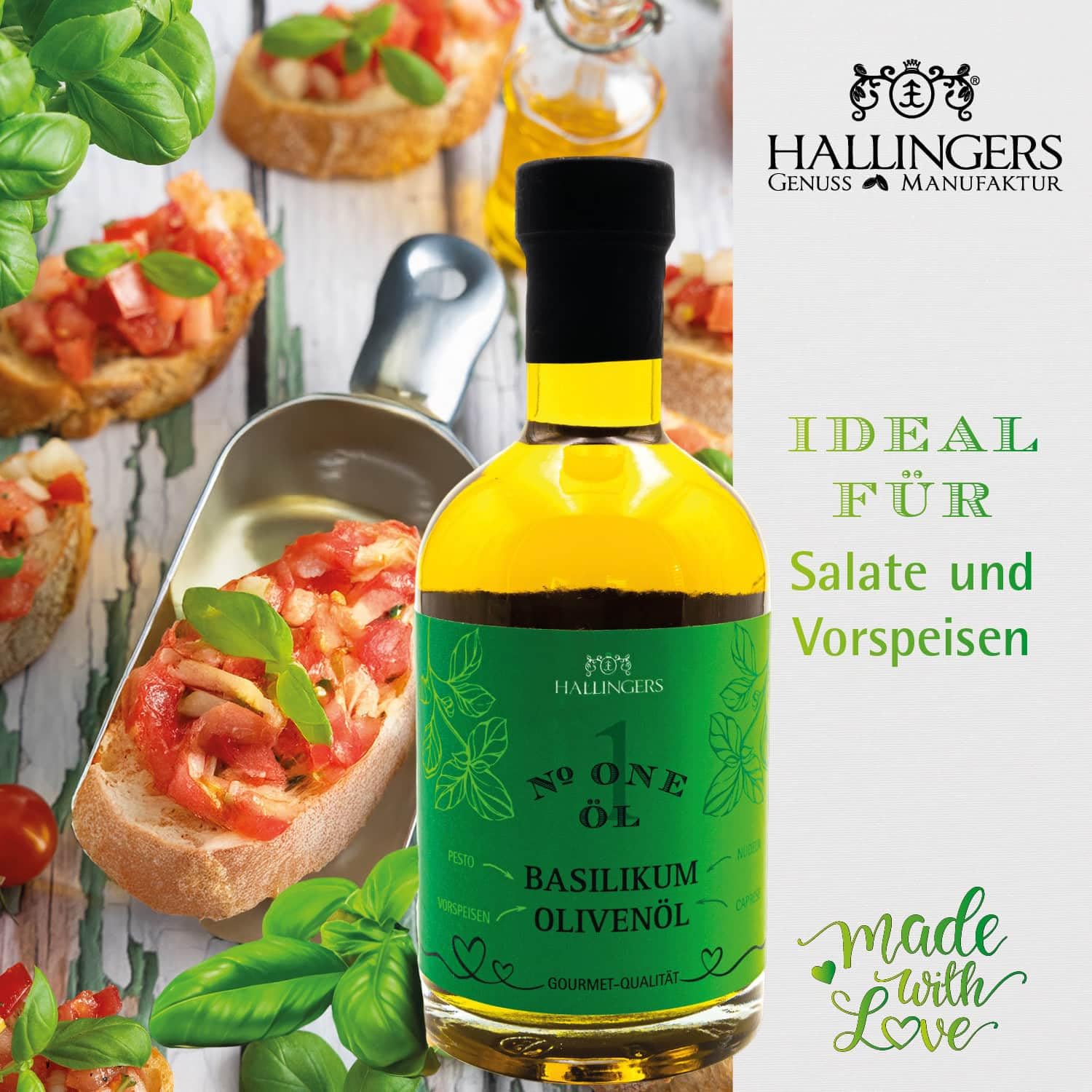 Hallingers Genuss Manufaktur Feinkost Liebes-Geschenk-Set - XXL-Geschenkkorb "Für Dich" große Selektion Müsli, Öl, Kaffee, Duftkerze, Nougat, Schoki, Eistee & mehr, Geschenkidee für Frauen Männer
