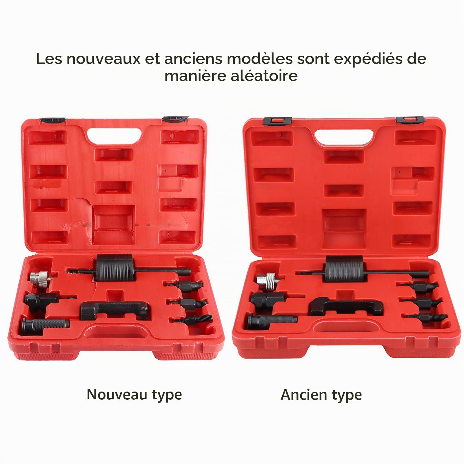 Outils pour injecteurs de voiture, 8 pièces, construction en acier au carbone, extracteur de rail commun pour injecteur, Kit de tirage pour Mercedes Benz CDI.