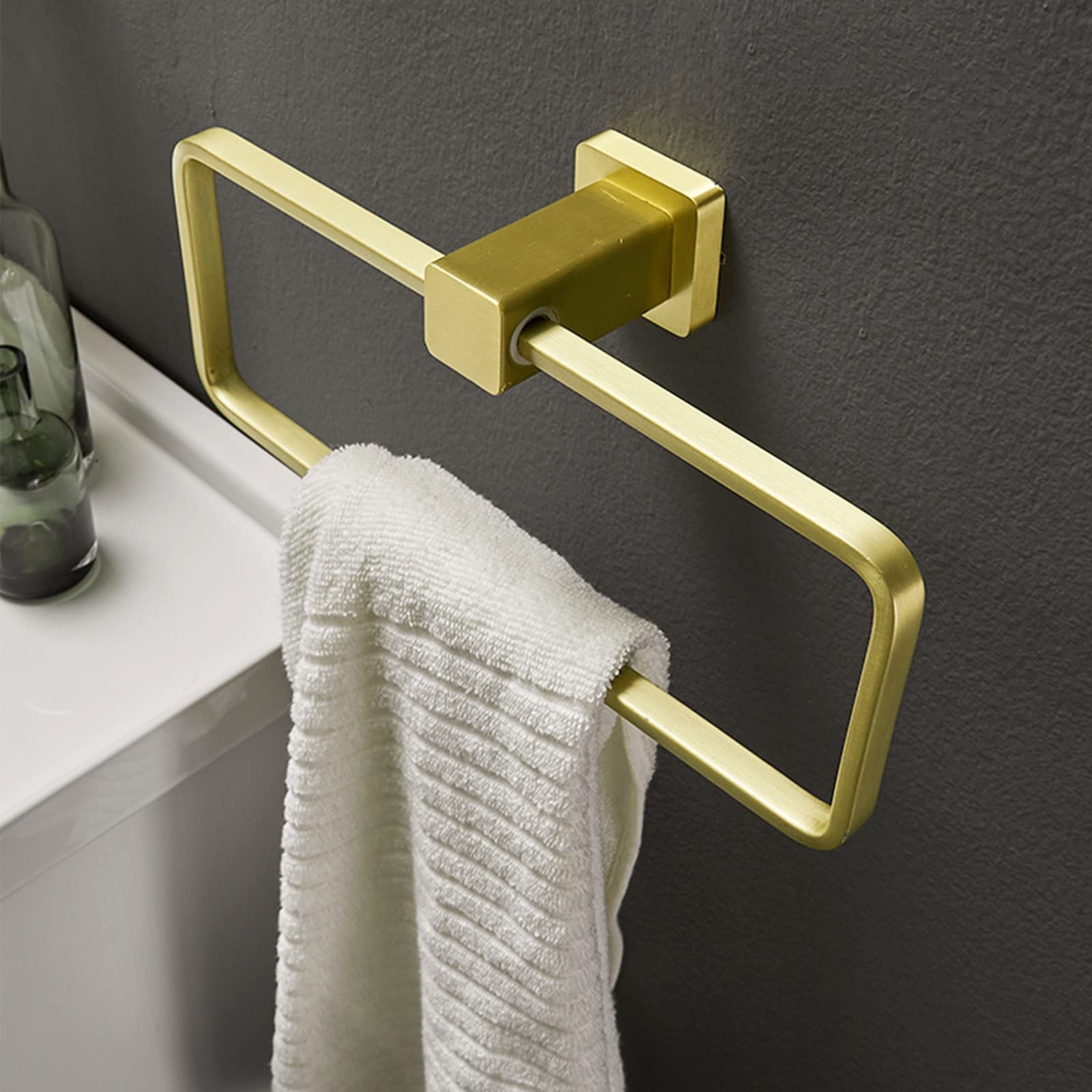 Toalleros, Porta Toallas de baño, Toalla de Mano para baño, Toalla nórdica, toallero, Colgador de Toallas de baño, Gancho para Toallas Proceso de trefilado de Alambre de Cobre Keep it in Mind