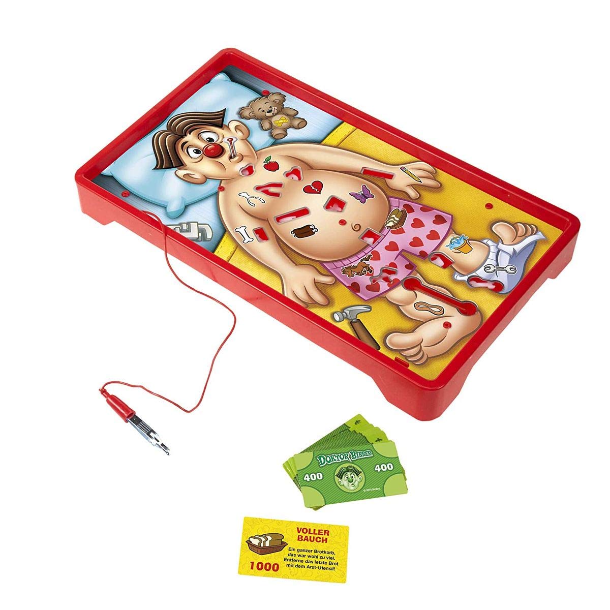 Hasbro Gaming Dottor Bibber - Gioco da tavolo elettronico con carte e succhiatore, gioco da tavolo per bambini dai 6 anni in su, per 1 o più giocatori, regalo per bambini
