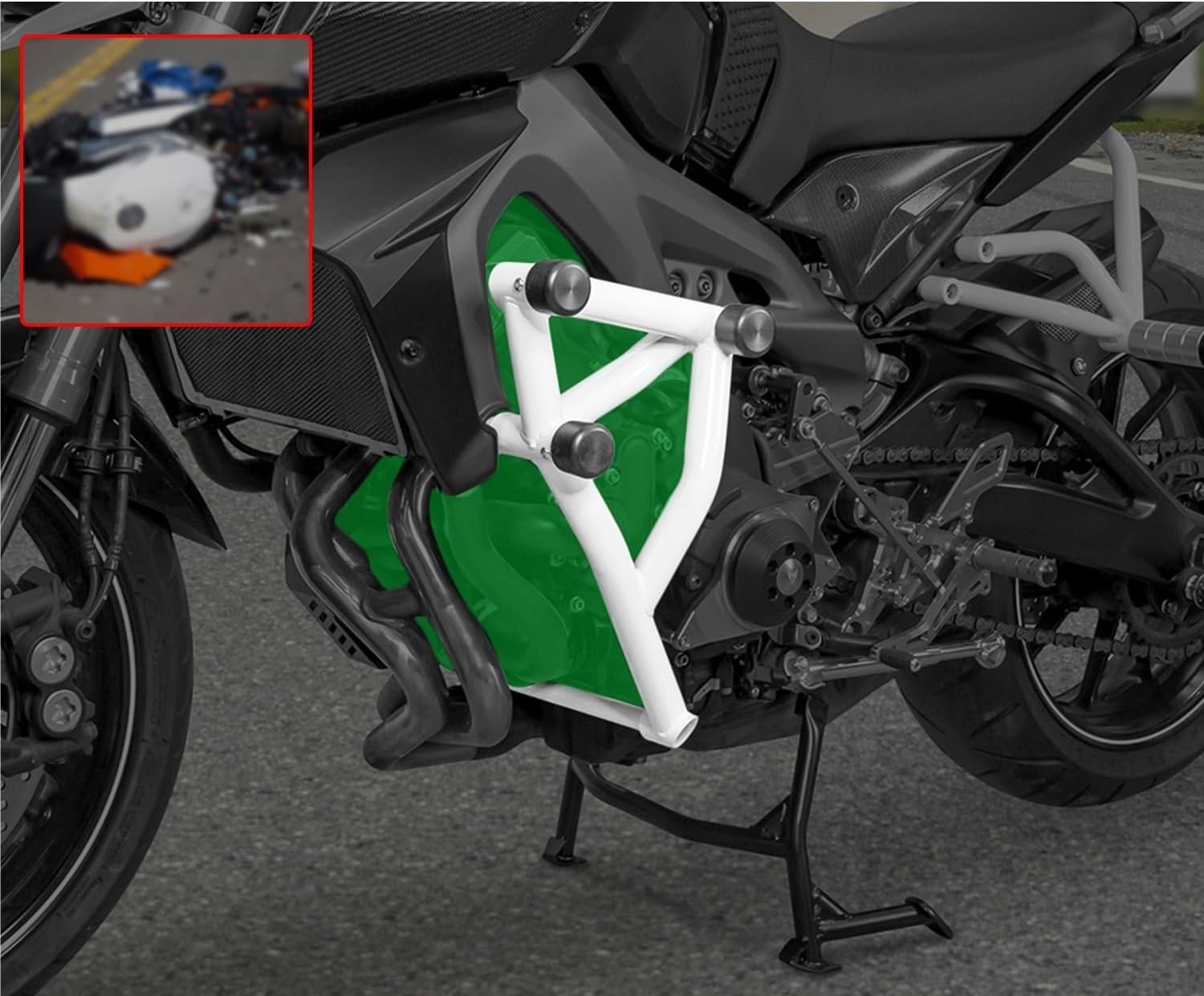 Engine Guard Crash Bar Bumper Engine Crash Bar for MT09 for FZ09 2013-2020 Motorcycle Accessories Stunt Cage Guard Bumpers Protection Device Bumper Engine Guard Crash Bars