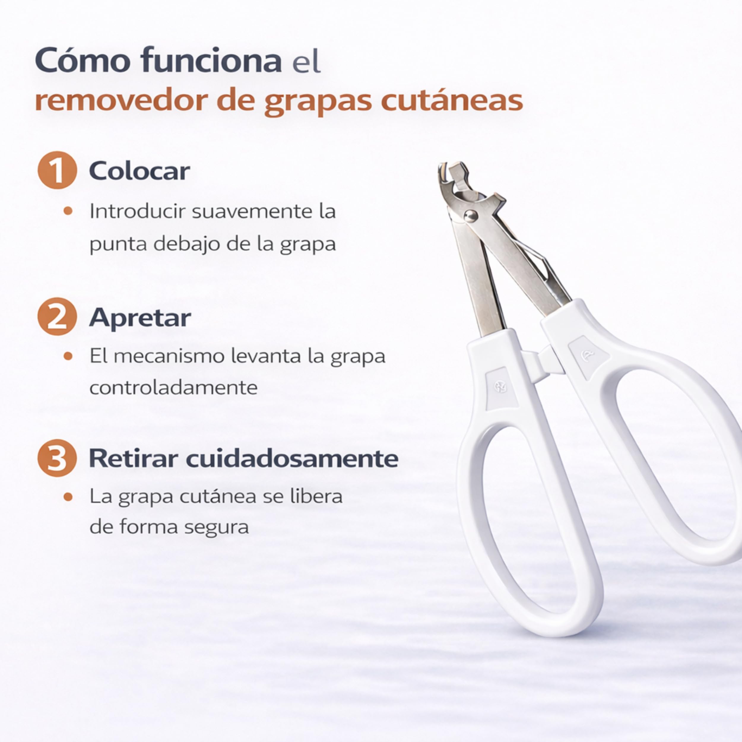 10x pulox Grapadoras cutáneas desechables estériles + 10x quita grapas cutáneos