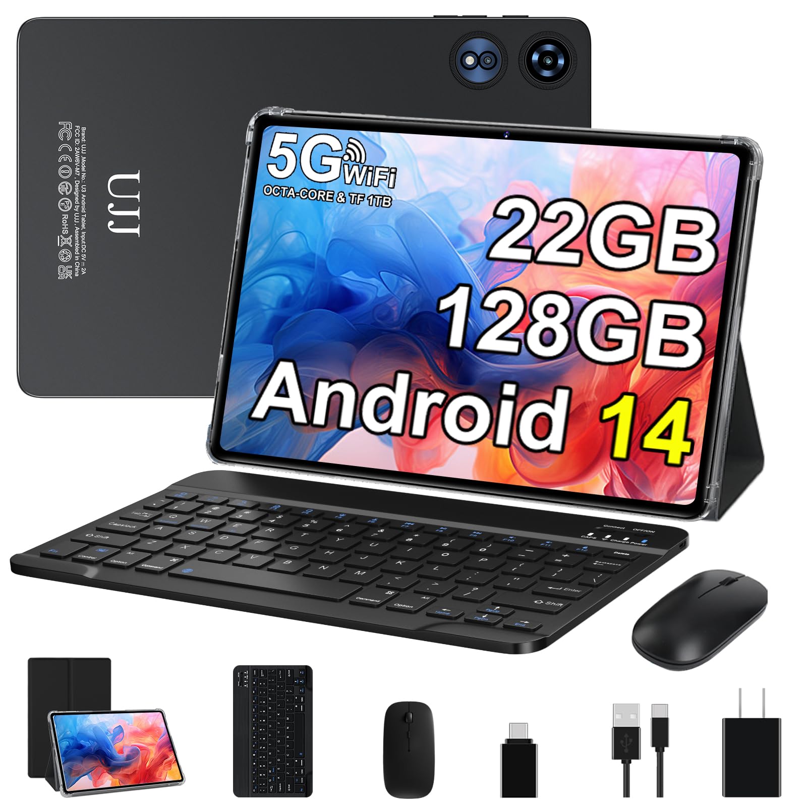 Amazon.com : 2025 Android 14 Tablet 22GB RAM 128GB ROM 1TB