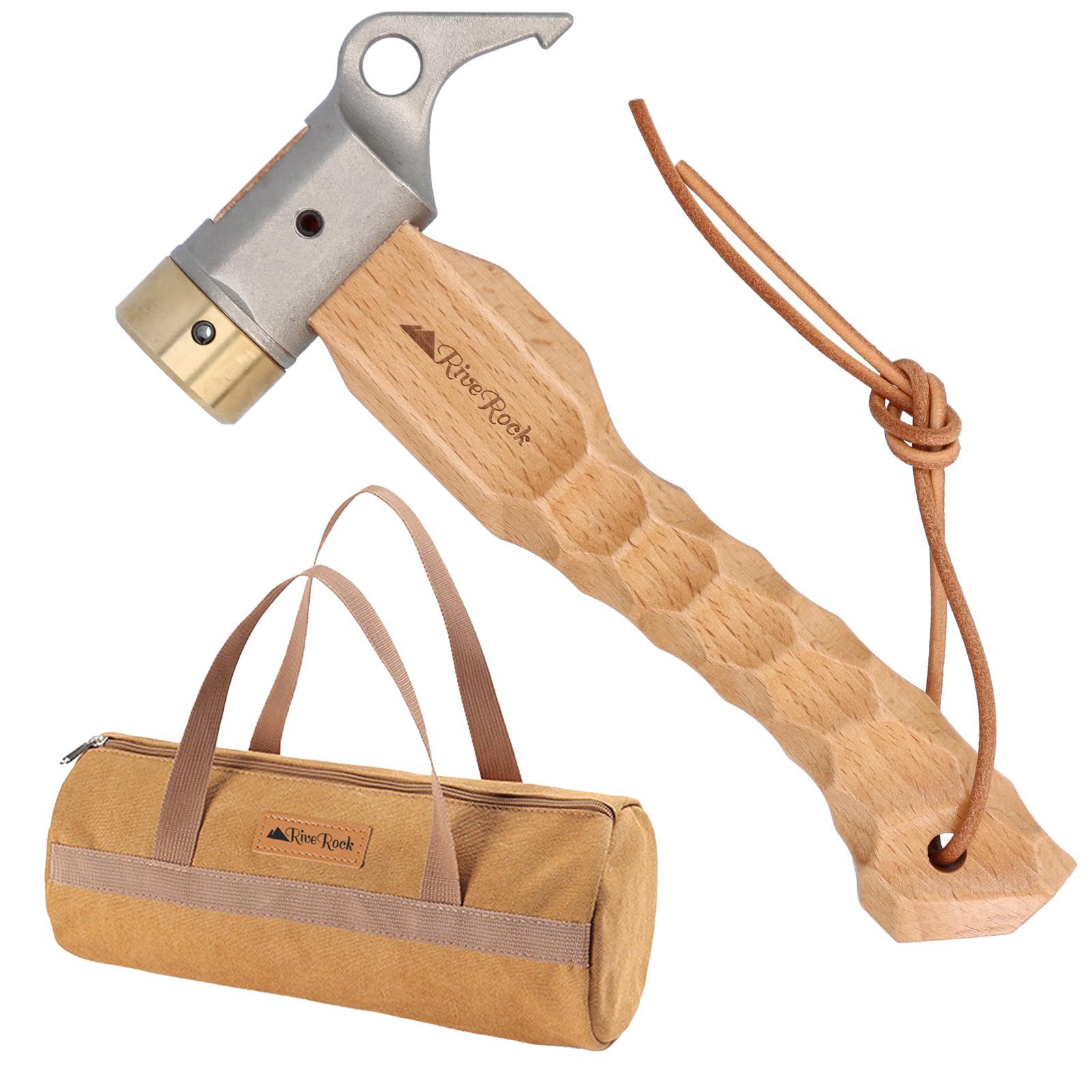 RiveRock(リバロック) ショートペグハンマー ステンレススチール 名栗加…