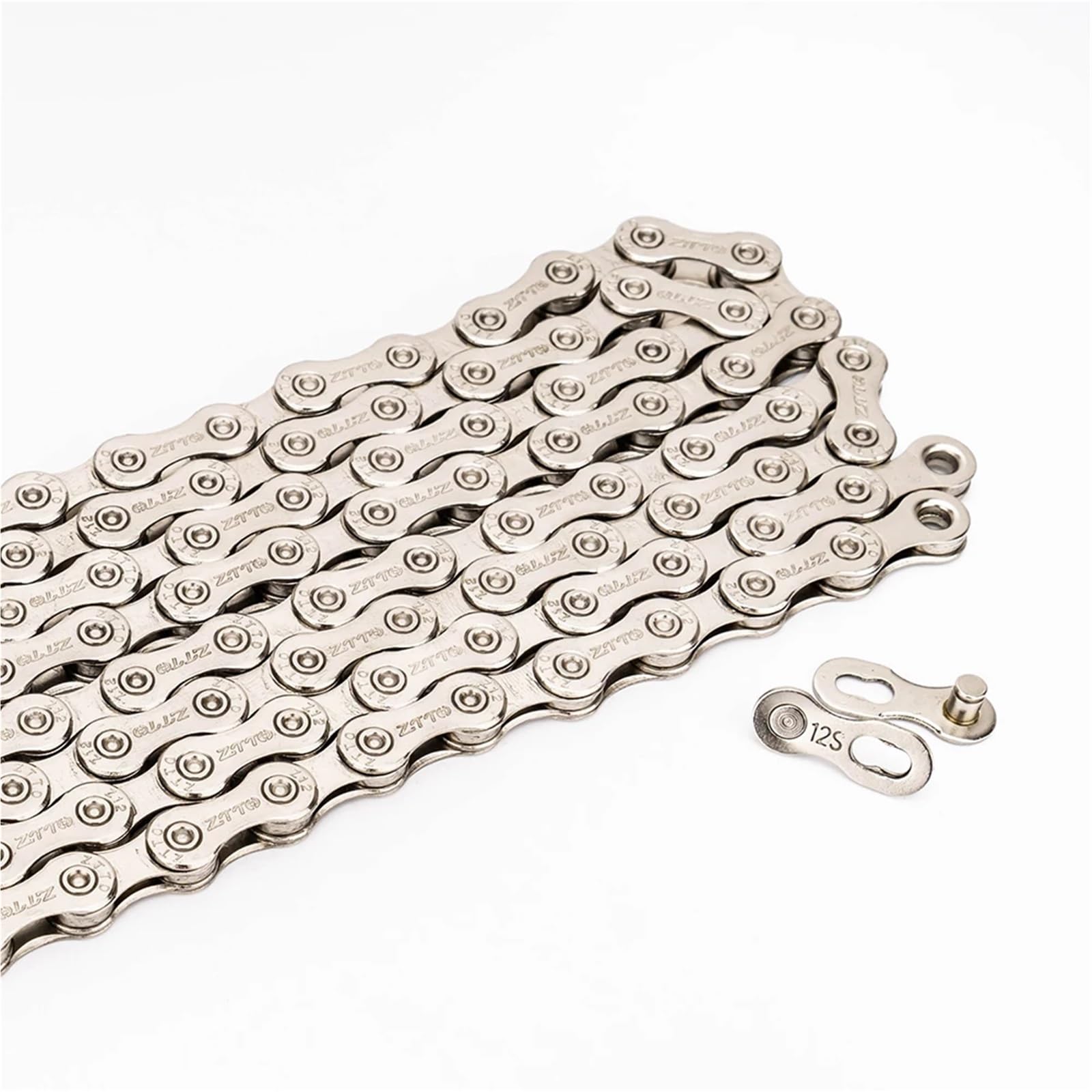 12-Gang-Kette for Mountainbike und Rennrad, 12 V, Missing Link Fahrrad, 12S Power Lock, 126 Glieder for K7-System Kompatibel mit Rennrad(Rainbow-SL)