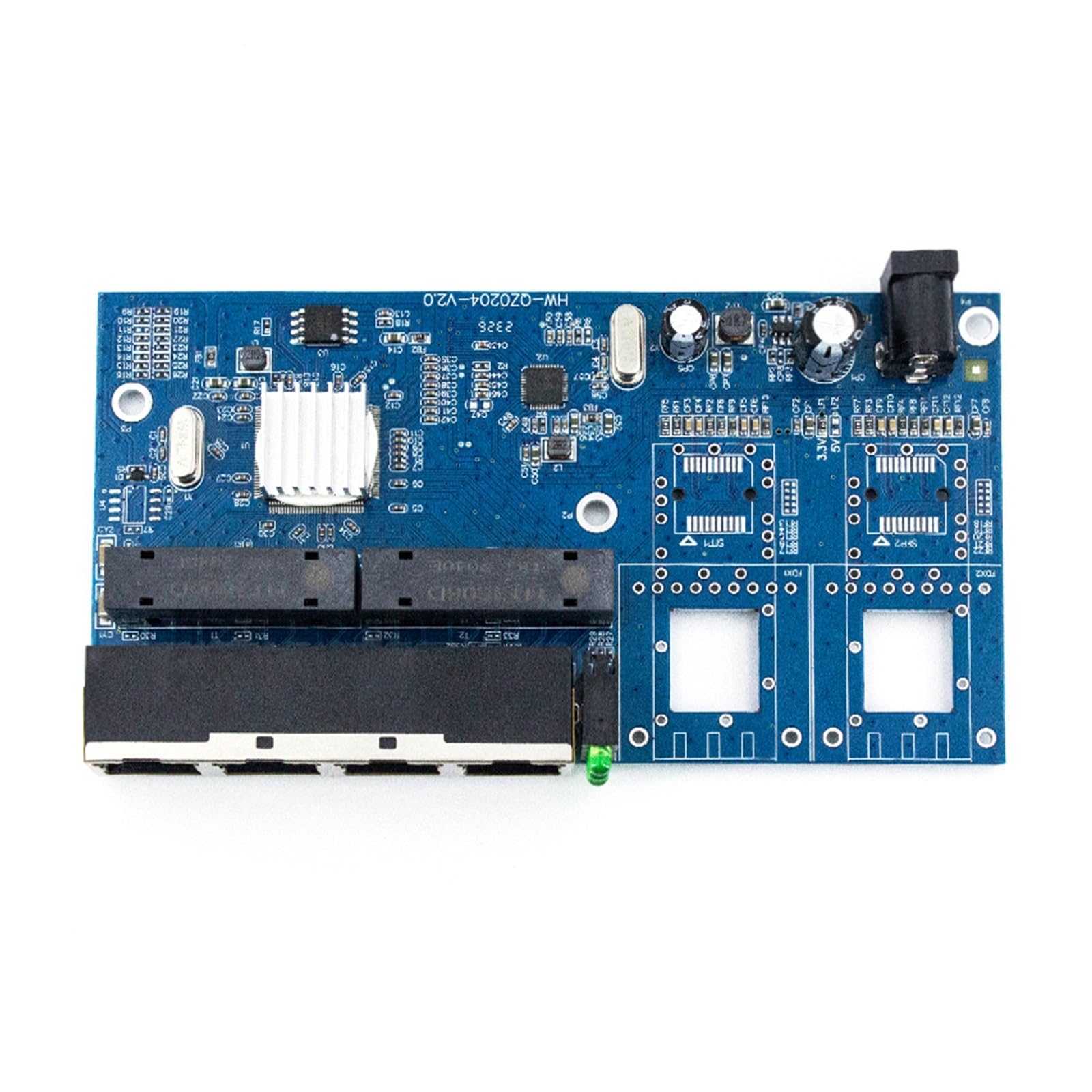 Carte de commutation Gigabit Ethernet 6 ports RJ45 fibre optique 20km