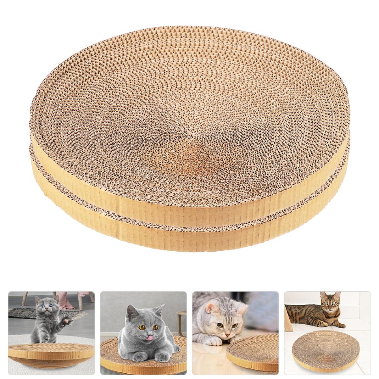 Toddmomy 2 Stück Kratzbrett für Katzen Karton Ersatzpad für Kratzmöbel Langlebig und Unterhaltsam für Möbel und Teppichschutz