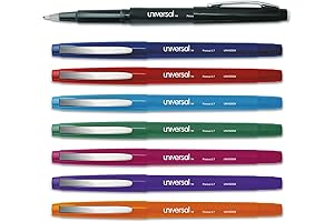 Universal UNV50504 Porous-Point Pens -- A Bold Choice for Smooth Writing, Medium 0.7mm Tips, 8-Pack