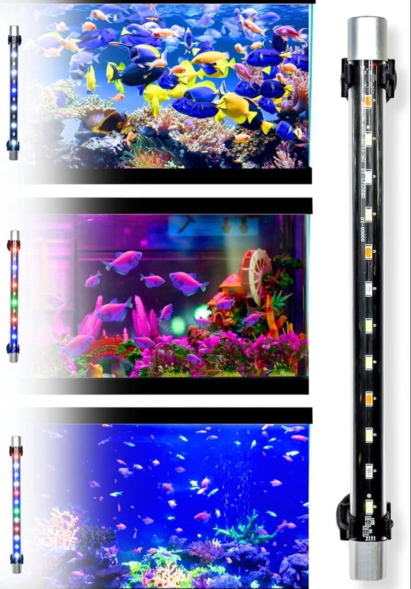 Om Multi-Colour Aquarium Fish Tank Light for Making Your Fish Tank Superior, Designed with Light Changing Switch, Waterproof iP68 Rated, Light Fully Submersible up. (B0D1N65X9V) Amazon Price History, Amazon Price Tracker