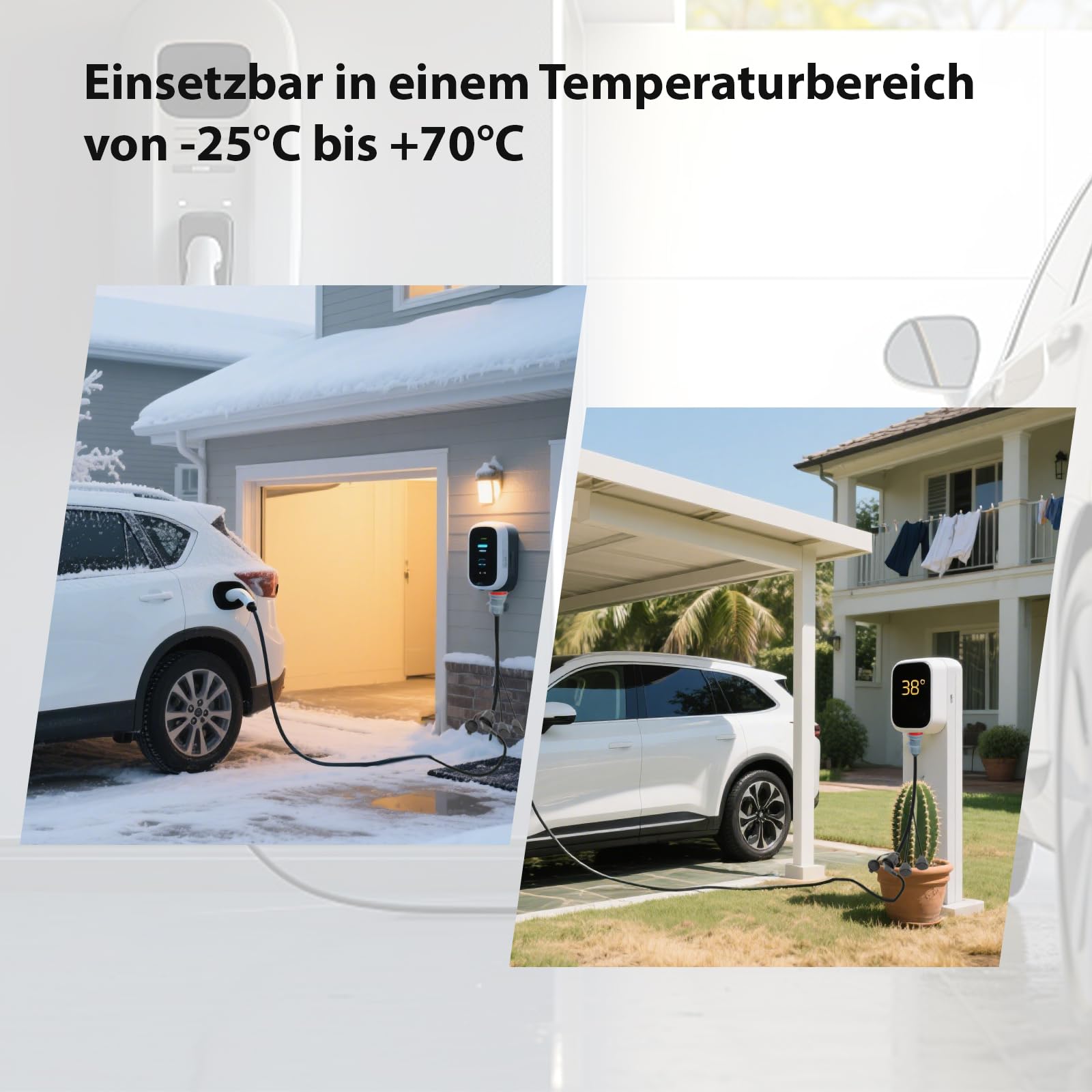 CEE Starkstrom Verteiler, 400V 16A auf 3X 230V Adapter Starkstrom, Starkstrom Adapter 400V auf 230V 16A Verteiler für Camping, Boot, Caravan, IP44, 3x1.5mm²