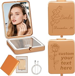 Espejo compacto personalizado para mujer con ...
