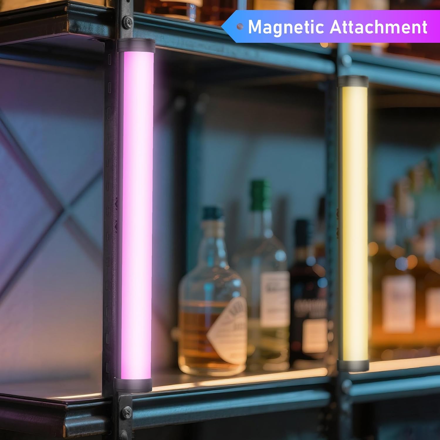 360° Full Color RGB Led Video Light Stick Wand, Unicucp 2600-9600K Photography Lighting 5000mAh Rechargeable, 21 Lights Effects for YouTube Video Recording/Studio Shooting/Live Streaming/Make up