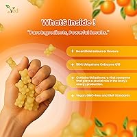 Vista 4 de Gomitas de ubiquinol 150 mg, 90 unidades, alta absorción/boiactividad mejorada CoQ10.