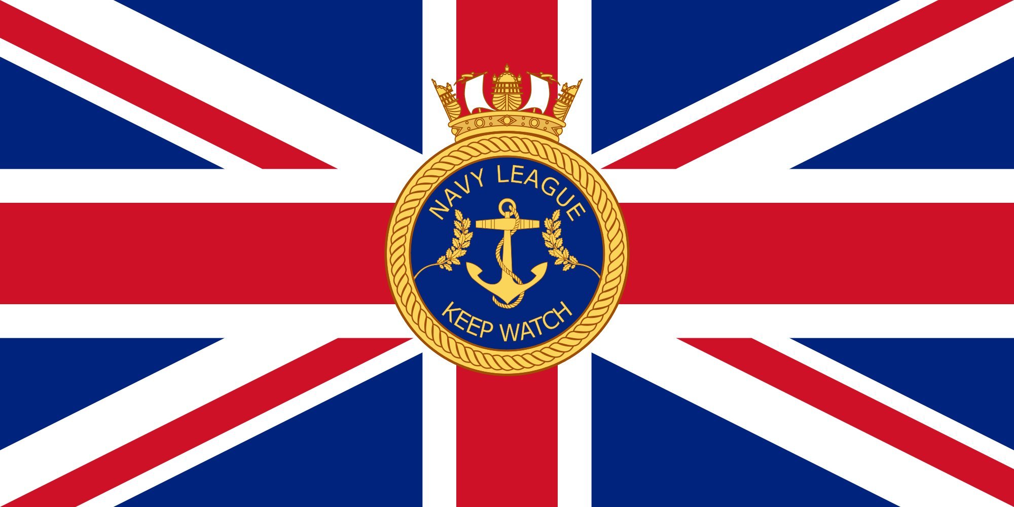 Drapeau Navy League British Empire grand format pour collectionneur d'histoire navale
