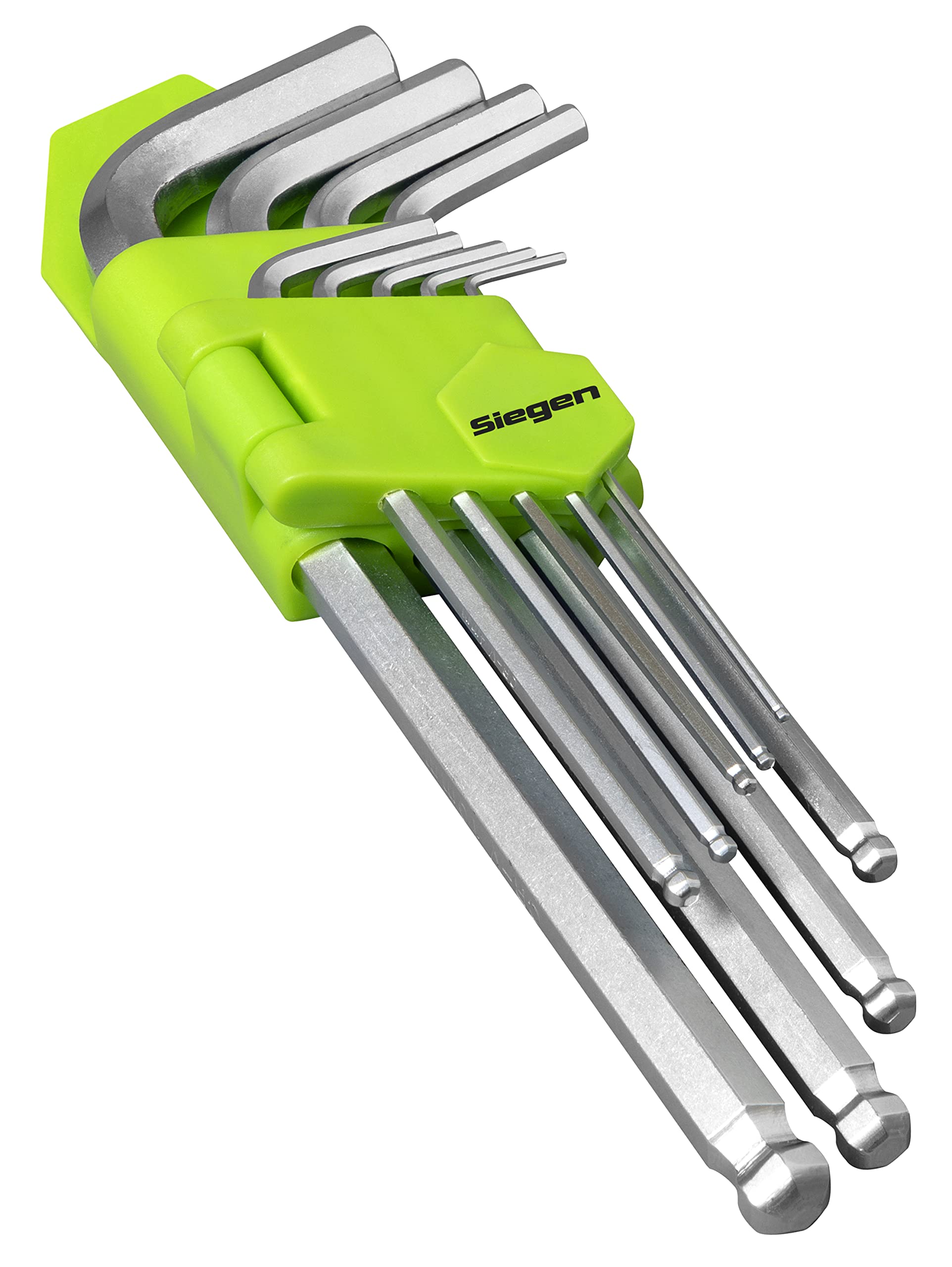 SealeySiegen Long Ball-End Hex Key Set, 9pc - Metric - S01260