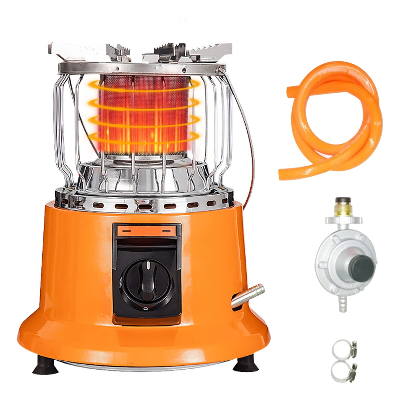 Stufa a Gas da Interno, Impianti di Riscaldamento a Gas Portatile Riscaldatore per Gas Liquefatto Gas Naturale, Multiuso Fornello per Riscaldamento in Inverno e Cucinando (Size : LPG)