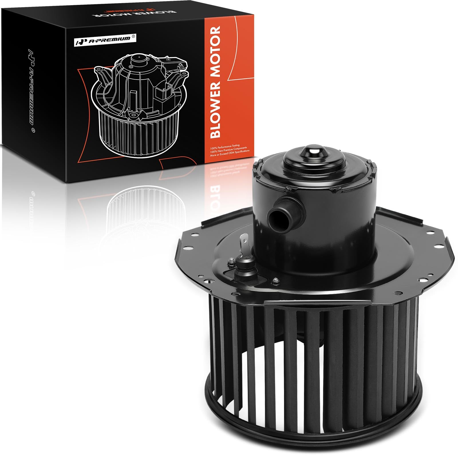 A-Premium HVAC Heater Blower Motor Assembly Compatible with Chevy & GMC Vehicles - Blazer, Yukon, C1500/C2500/C3500/K1500/K2500 (Suburban), R1500/R2500/V1500/V2500/K25/ K15 Suburban, K3500- Front Side