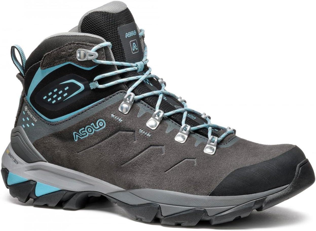 ASOLO Women's ACADIA MID LTH GTX Bunion Fit Breathable Water-Resistant Suede Hiking Trekking Boots with High-Traction Outsole