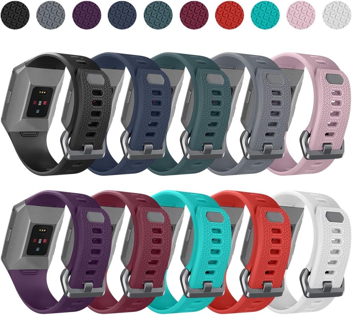AIUNIT Compatible Ionic Bands for Men Women Large Small, Replacement Strap Sport Accessory Wristband with Original Design for Ionic Smart Watch