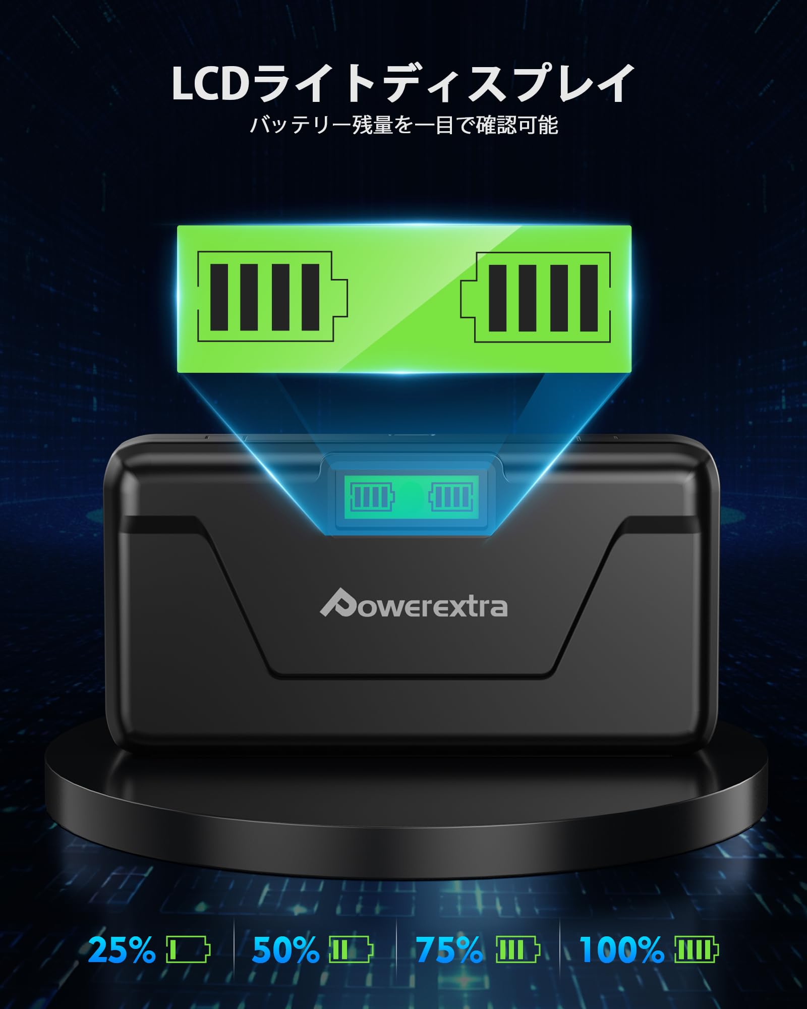 Amazon | Powerextra NP-BX1バッテリー用充電器 デュアル急速充電器 Amazon | Powerextra NP-BX1バッテリー用充電器 デュアル急速充電器