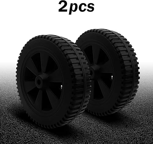 Miniatura 5 de 2PC 7 pulgadas BBQ Wheels 4337-0037-W1 Parrilla Ruedas Piezas de repuesto para Charbroil Wheels Gas2coal 463344015 463436215 463347017 463343015