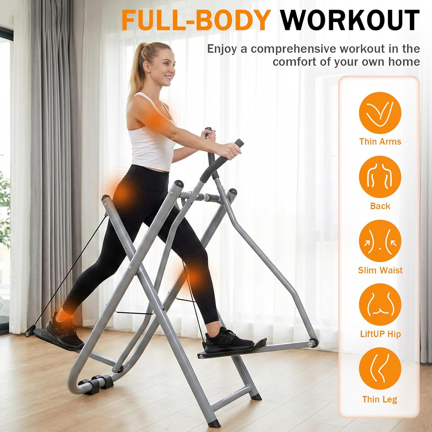 Elliptical Exercise Machine,Air Walker Exercise Machine,Adju...
