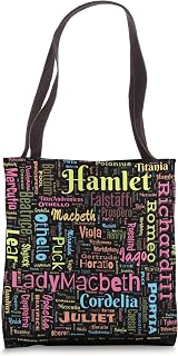 William Shakespeare Cast of Characters Tote Bag