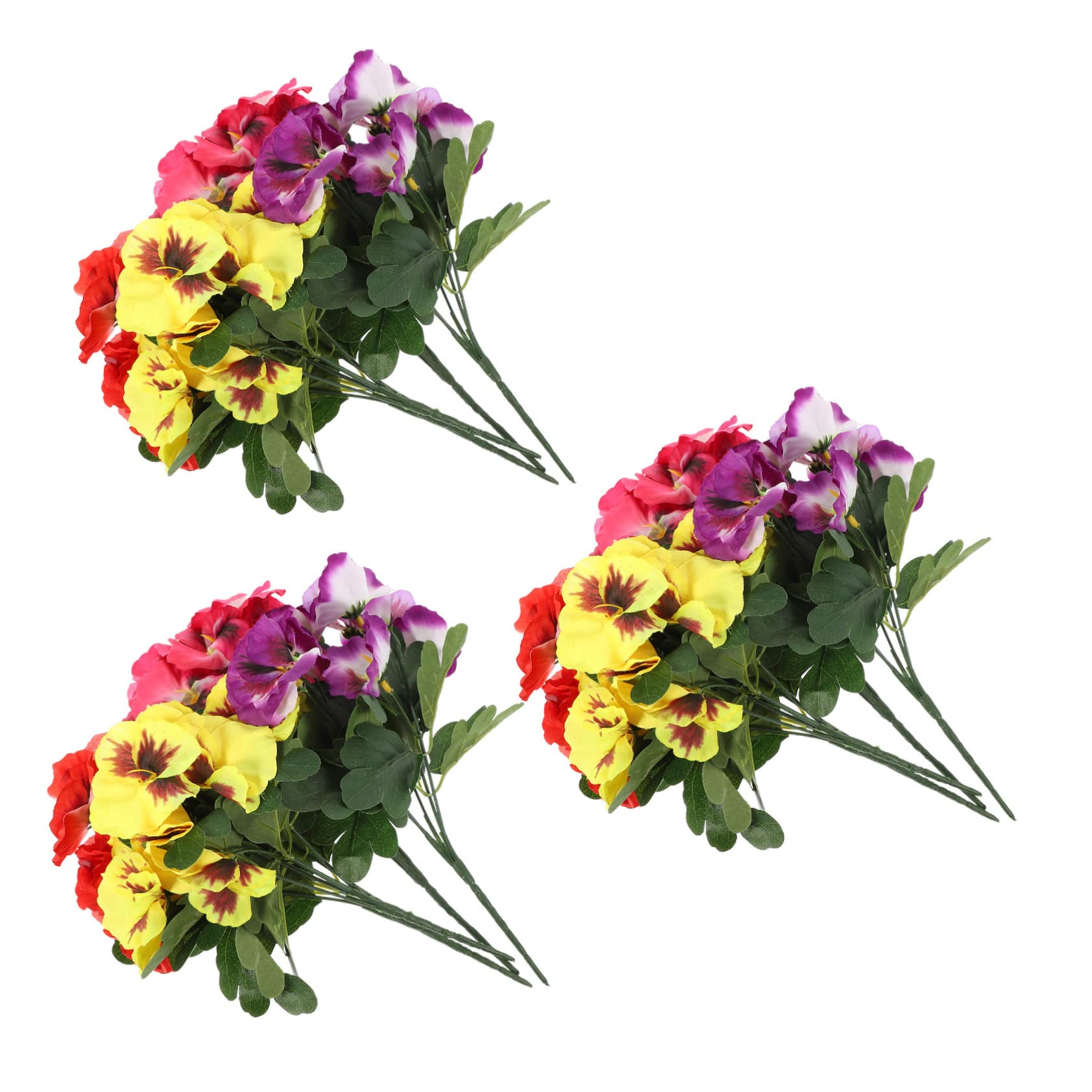 Amosfun Künstliche Pflanzen 12 Stück aus Kunststoff und Seidenstoff Realistische Blumensträuße für Wohnraumdekoration und Vasen Langanhaltender Künstlicher Blumenschmuck für Zuhause