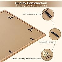 Vista 169 de Fun Memories Portarretratos de metal de 16 x 20 pulgadas con paspartú de 11 x 14 pulgadas, acabado de aluminio cepillado, parte delantera de vidrio