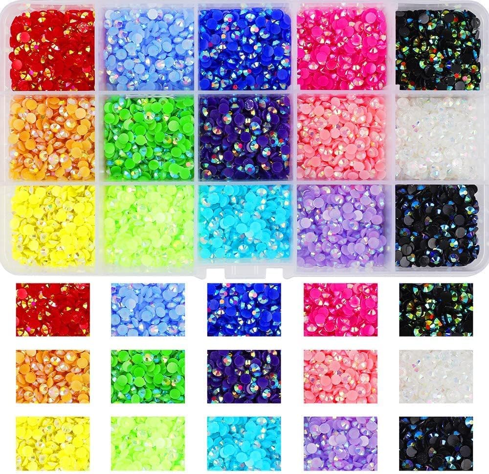 18000pcs (3.4.5mm) 5D Nail Rhinestone DIY Flat Bottom...