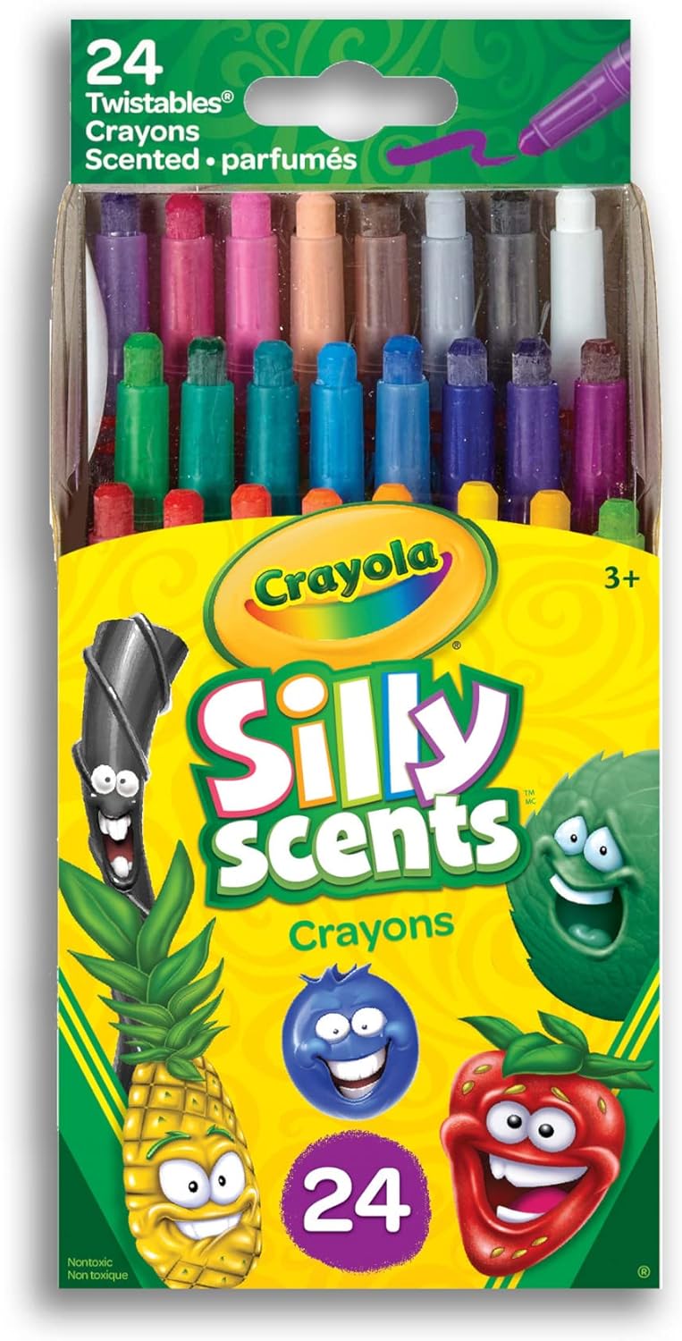 Crayola Silly Scents Mini Twistables Crayons 24 Count Arts & Crafts