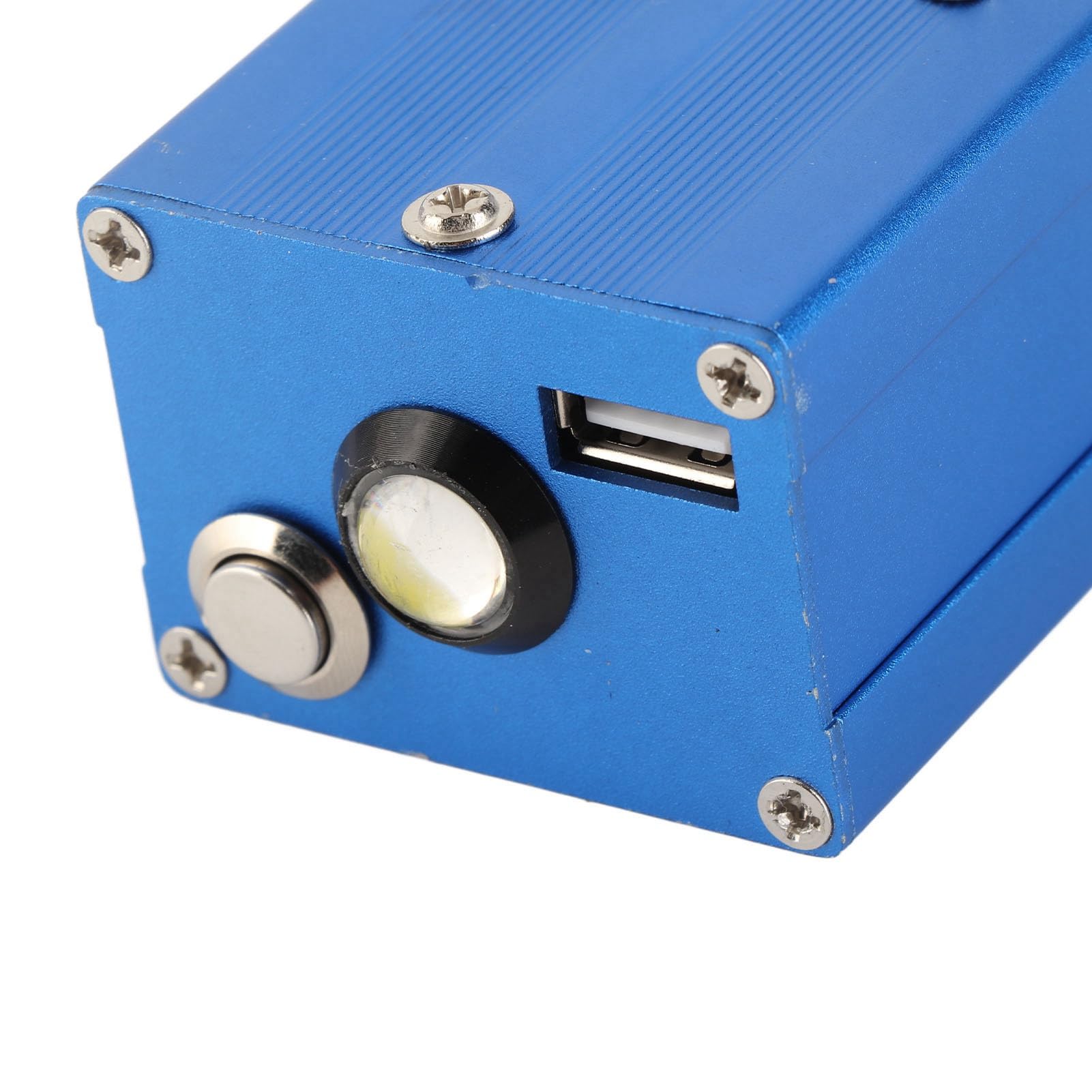 Generador de Manivela, Estación de Energía Portátil con Alarma SOS con Luz COB, Cargador de Emergencia de Aleación de Aluminio con Supercondensador de Salida de 3 W para Acampar, Viajes Al