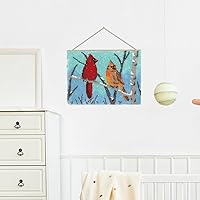 Vista 8 de ZFFLYH Kits de gancho de pestillo para alfombras, alfombra de crochet con tela estampada para adultos principiantes, 20.5X15 Pulgadas 2 - Cardinal